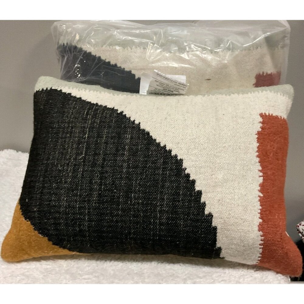 Threshold 14x20in Set Of 2 Decorative Pillow Multicolor Abstract